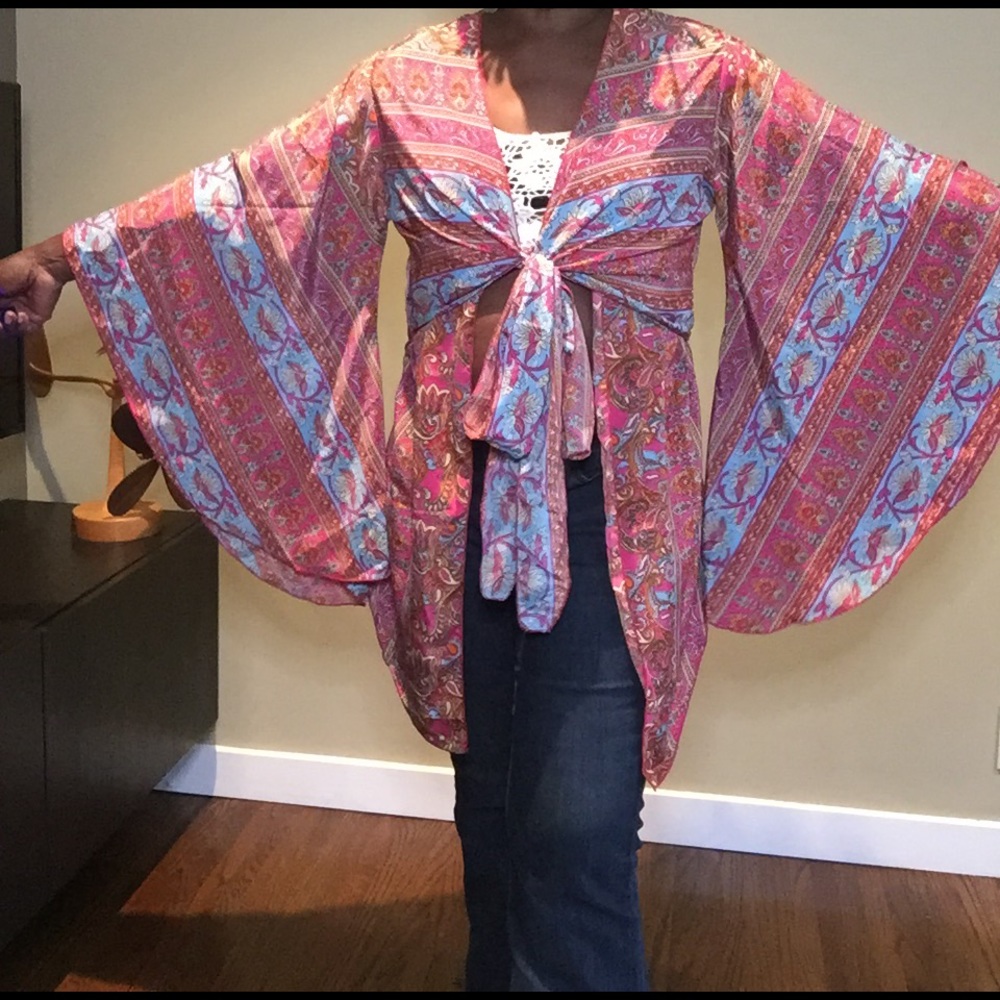 Butterfly Wing Wrap Top